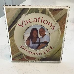 NWT Life Preserver Vacation Photo Frame